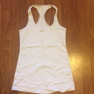 White Lululemon Racerback Tank